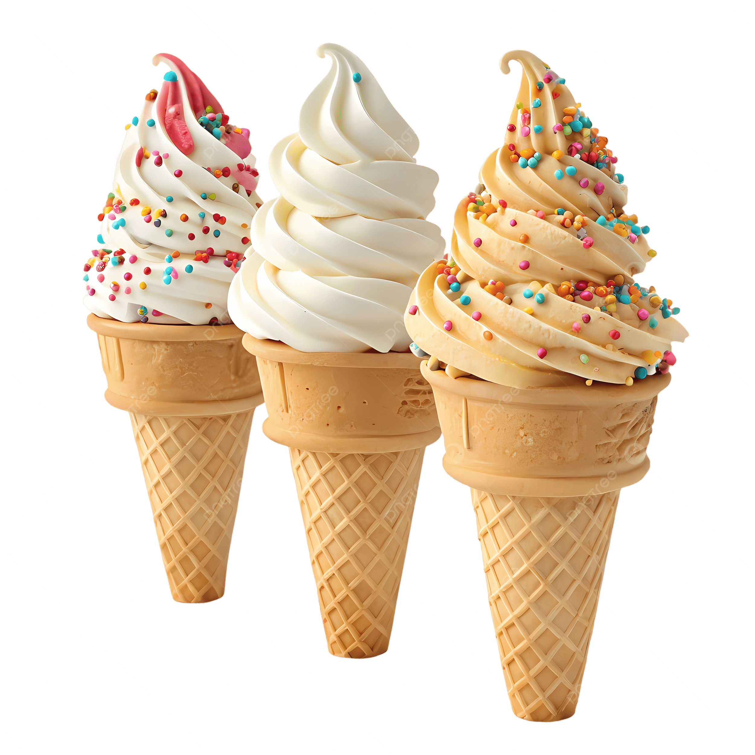 Trio De Crème Glacée